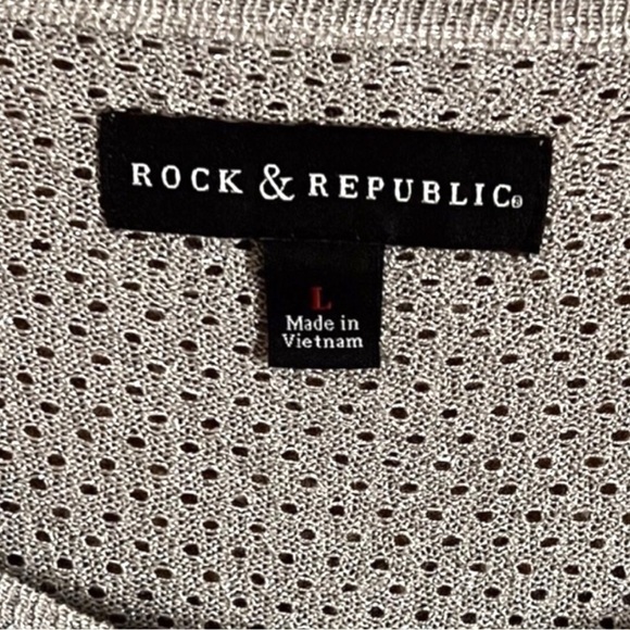 Rock & Republic women’s gray tunic sweater size Large - Picture 4 of 4